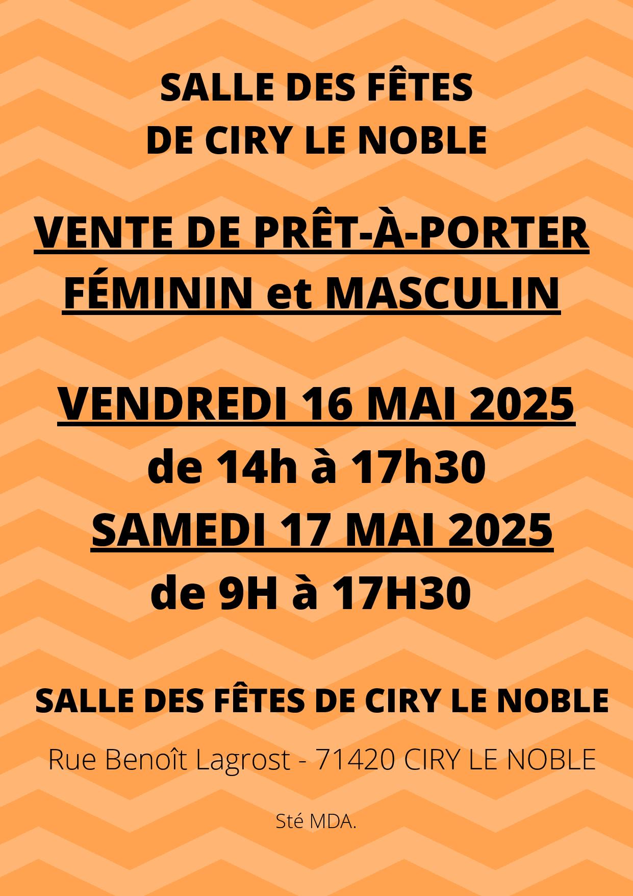 VENTE DE VÊTEMENTS pap